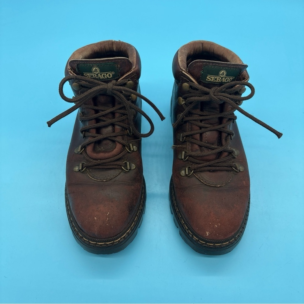 Vintage Sebago Women’s 7.5 Brown Leather Lug Sole Hiking Boots